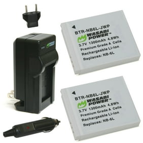 2 Pack Replacement Battery for Canon CB-2LW Camera & Video Camera 1800mAh, 7.4V, Li-Ion 